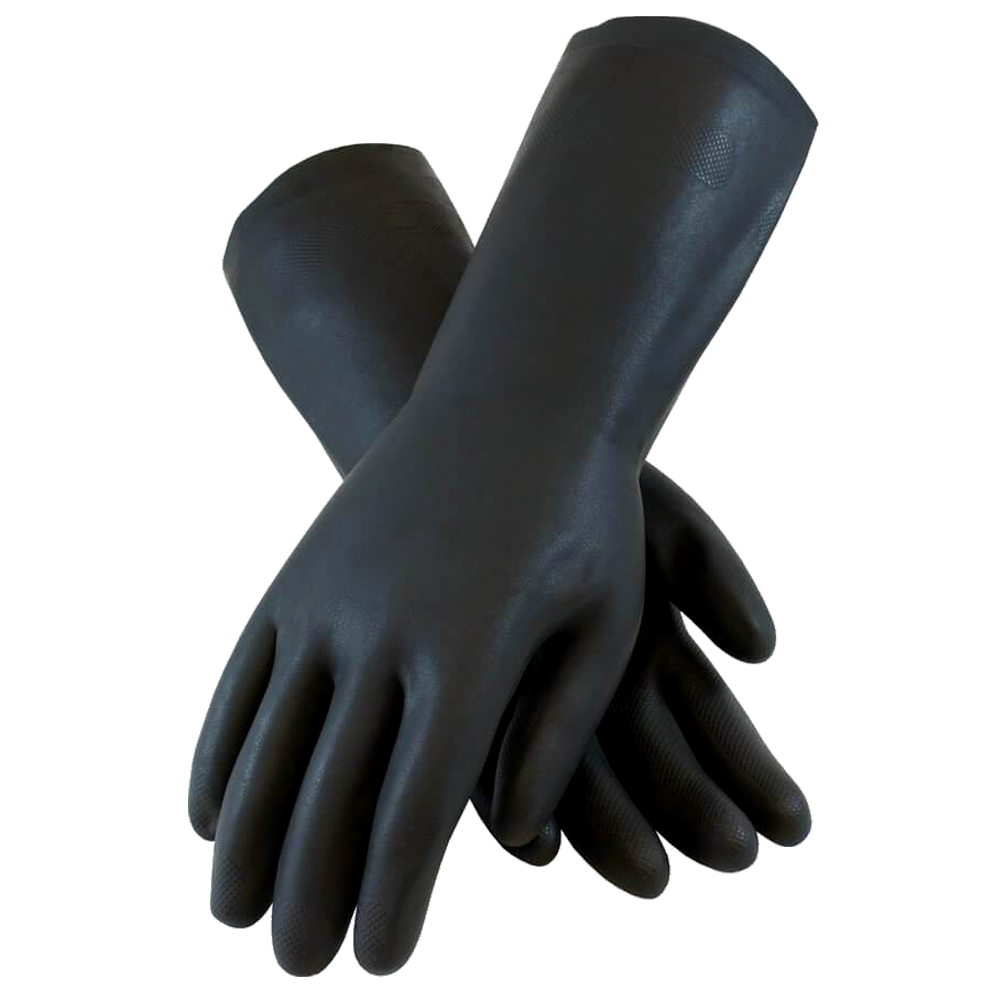 CHEMICAL RESISTANT NEOPREAN COATED LATEX GLOVE MEDIUM Canpaco